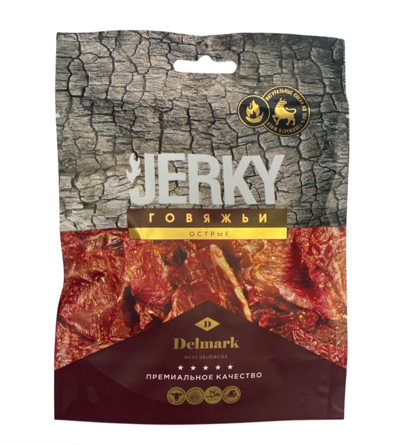 Говяжьи Jerky Delmark острые  40g